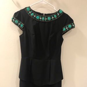 Kenzie size XS jeweled beaded neckline dress